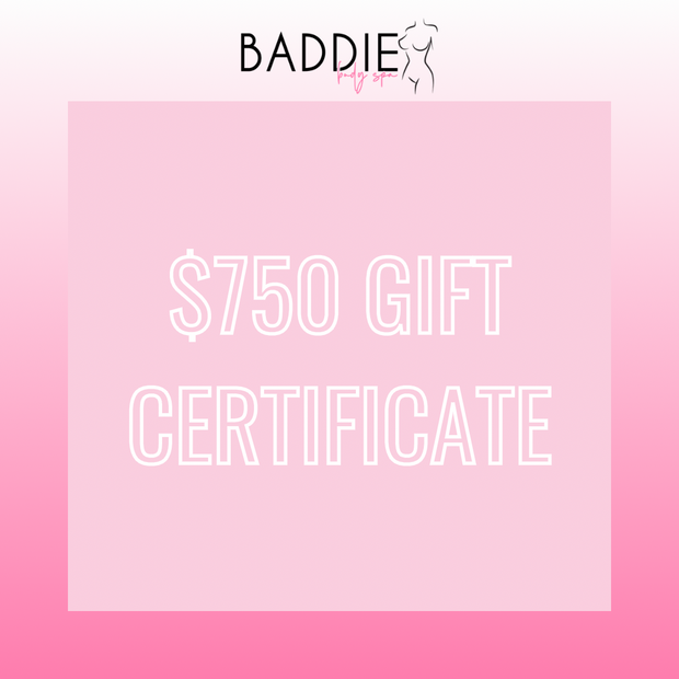 $750 Gift Certificate